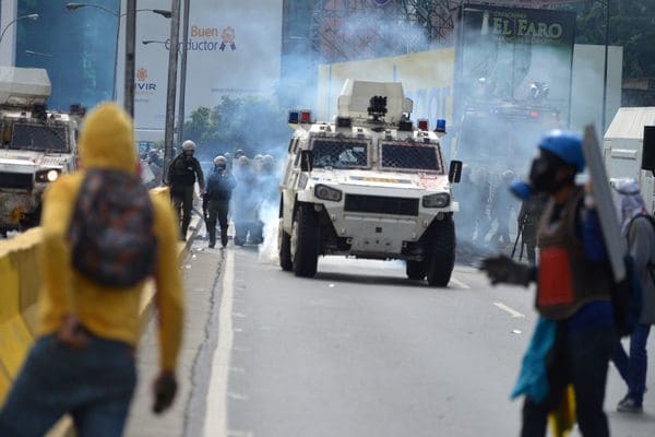 Nueva jornada de represión en Venezuela