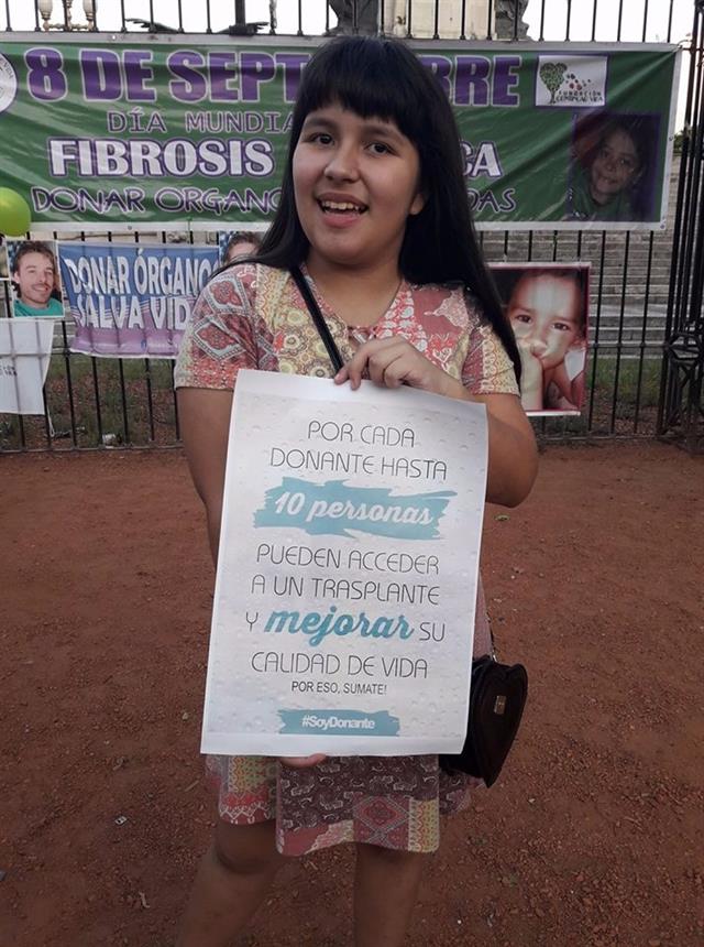 Dani, una promotora de la donación de órganos