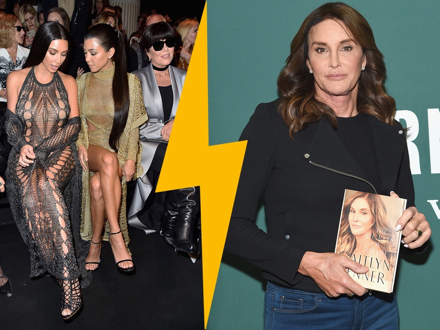 A la izquierda, Kris Jenner con sus hijas Kim y Khloe. A la derecha, Caitlyn Jenner posa con el libro que ha desatado la tormenta. A la izquierda, Kris Jenner con sus hijas Kim y Khloe. A la derecha, Caitlyn Jenner posa con el libro que ha desatado la tormenta.