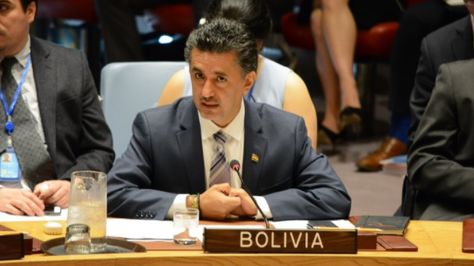 Sacha Llorenti, embajador de Bolivia ante la ONU. 
