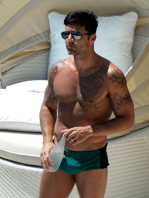 Ricky Martin en Mallorca, España (Grosby)