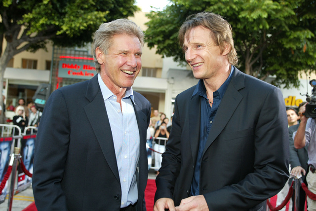 Harrison Ford y Liam Neeson, en 2012.