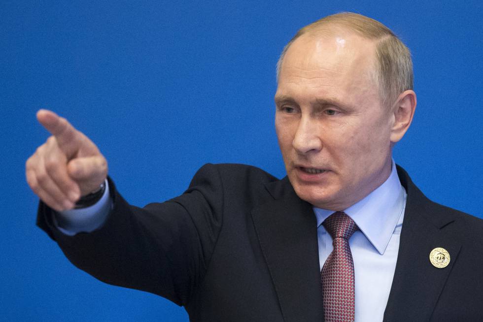 El presidente ruso, Vladímir Putin, en la cumbre de la Ruta de la Seda en Pekín (China).