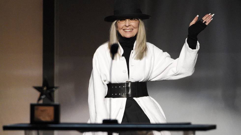 Diane Keaton, homenajeada en la AFI Life Achievement Award.