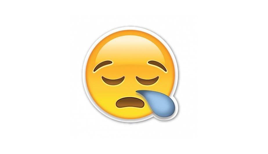 Este emoji representa a un hombre que está durmiendo y esa gota en su cara es un moco. (Foto: Captura)