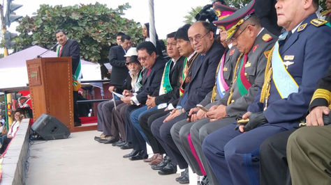 El presidente Evo Morales participa en los 82 años del Cese de hostilidades de la Guerra del Chaco en Villamontes.