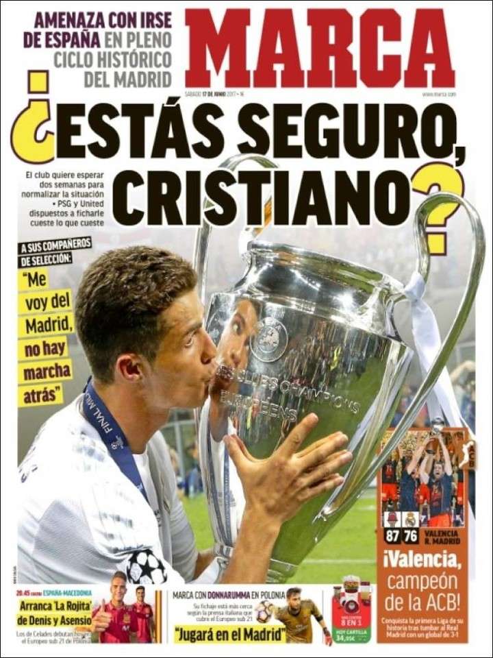 Una cifra astronómica detrás de la posible salida de Cristiano Ronaldo de Real Madrid
