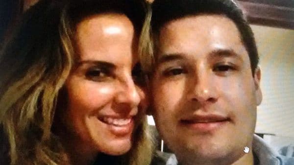 Jesús Alfredo Guzmán Salazar,.otro de los hijos de “El Chapo”, junto a la actriz Kate del Castillo