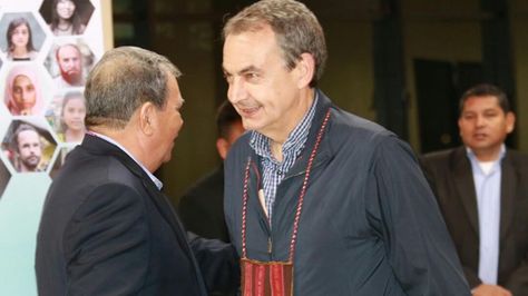 El expresidente José Luis Rodríguez Zapatero. Foto: Bolivia Tv