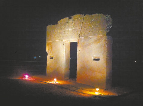 La puerta del sol en Tiwanaku.