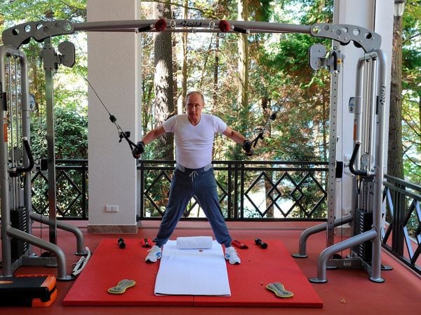 Putin tiene un gimnasio personal completamente equipado