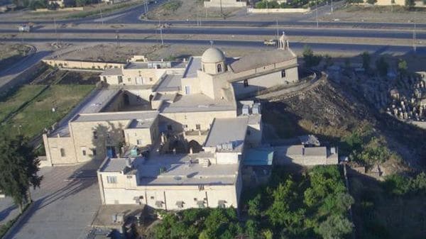El monasterio de San Markourkas (San Jorge) en Irak, antes de su destrucción