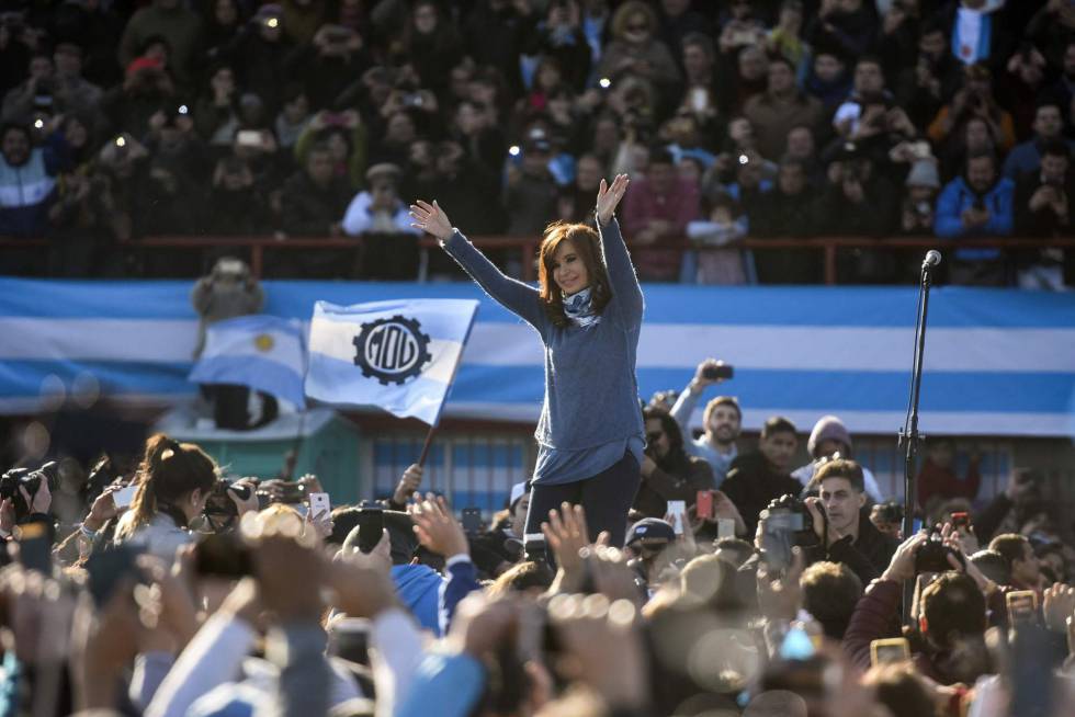 Cristina Kirchner presenta su lista Unidad Ciudadana, el 20 de junio pasado.