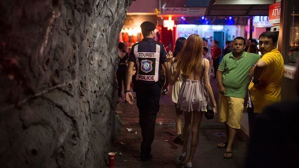Las zonas en las que se ofrece prostitución son muy concurridas por los turistas (Getty Images)