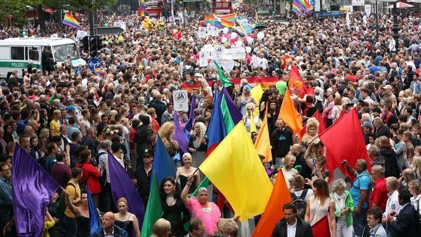 Manifestación homosexual en Alemania (AFP)
