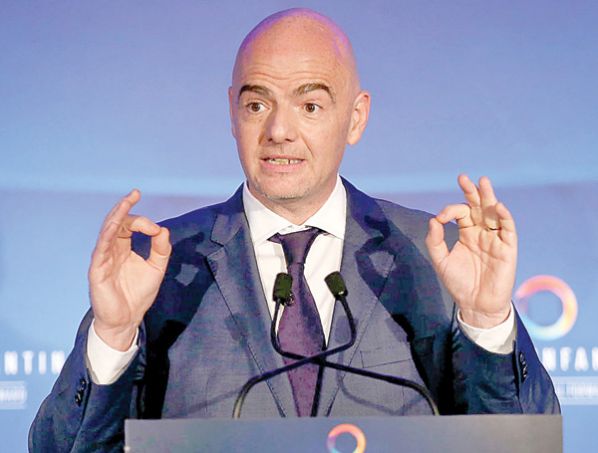 EL PRESIDENTE DE LA FIFA, GIANNI INFANTINO. EFE