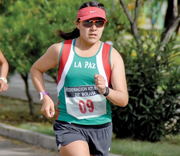 LA PACEÑA ÁNGELA CASTRO EN UNA PRUEBA PASADA. DICO SOLÍS
