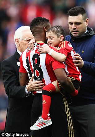 His best known supporter is footballer Jermain Defoe, for whom he has been a mascot at Sunderland and England matches