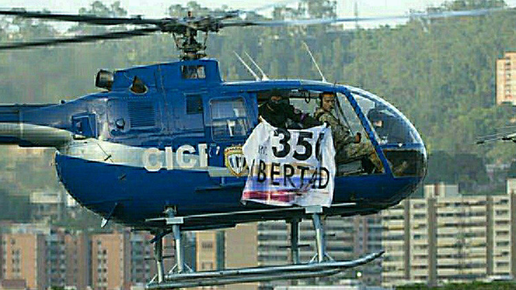 FOTOS: Localizan helicóptero secuestrado que perpetró atentado en Caracas