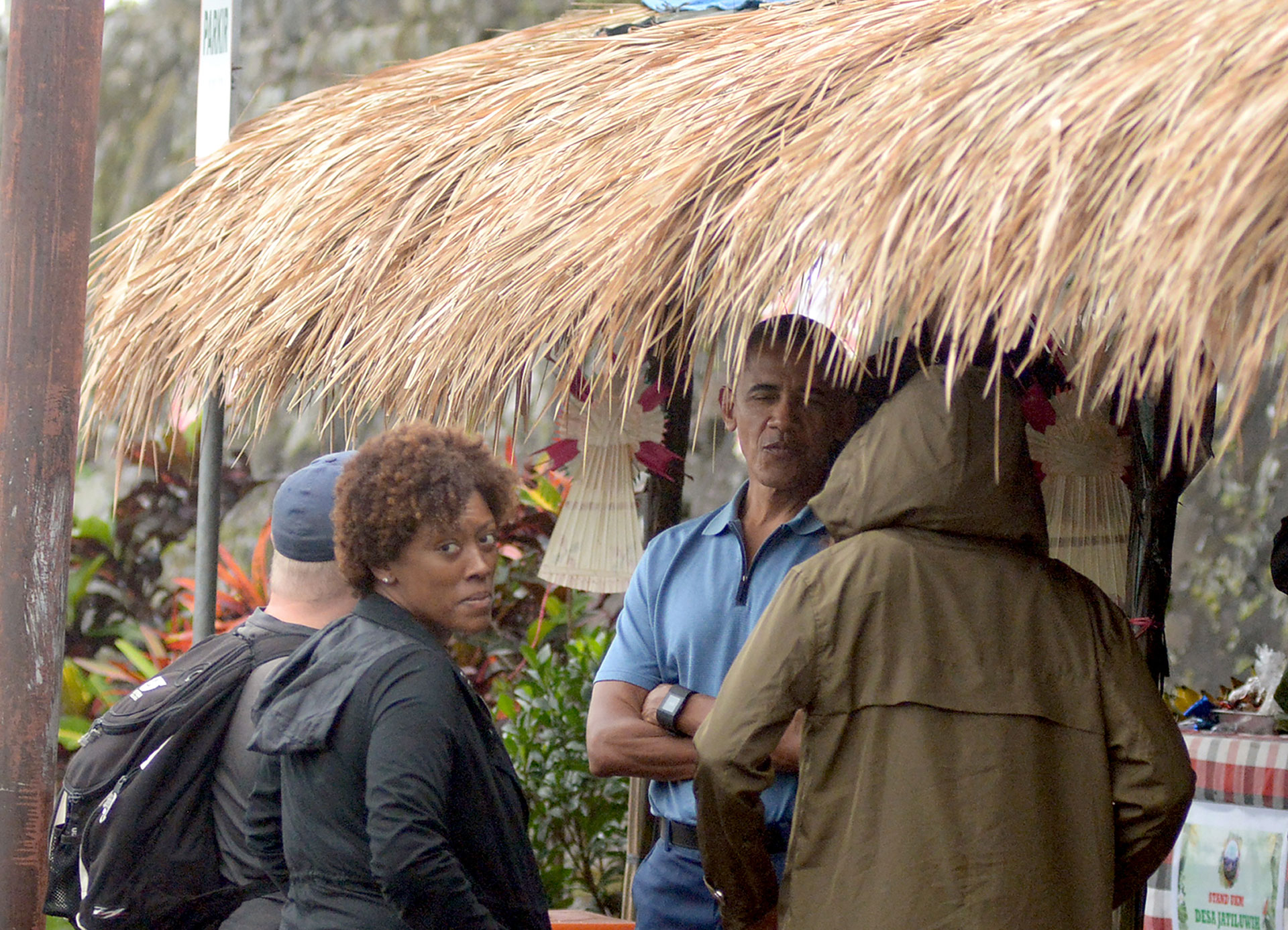 Con su comitiva, también visitaron Jatiluwih en la isla (AFP)