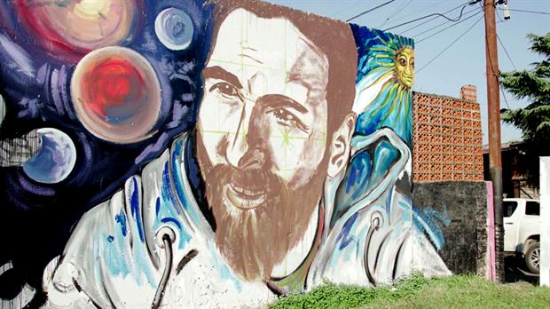 Se estrena mural de Lio Messi en Rosario