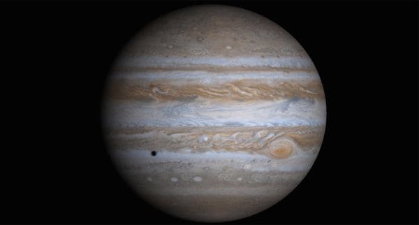 Júpiter actuó como una barrera para proteger el interior del sistema solar de los meteoritos que podían impactar en la superficie.