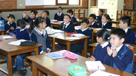 Escolares en La Paz.Foto: archivo