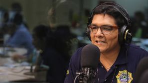 El capitán Cristian Sánchez en entrevista con EL DEBER Radio. Foto: Rolando Villegas