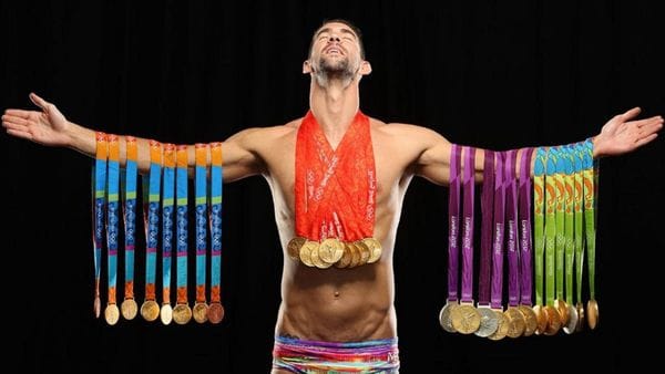 Michael Phelps y sus 23 medallas olímpicas (Sports Illustrated)