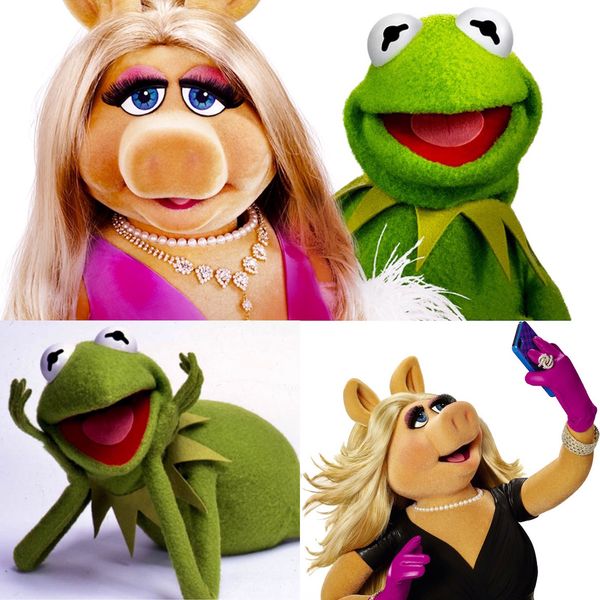 La Rana René es conocida por sus amores con la cerdita Miss Piggy.