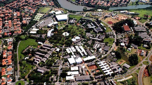 Vista panorámica de la Universidad de Campinas, el primer puesto.