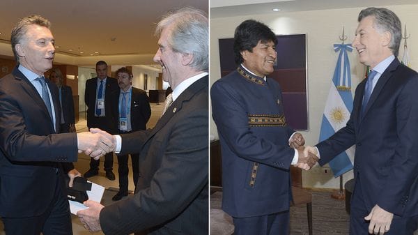 Mauricio Macri recibió hoy a Vázquez y a Morales en reuniones por separado