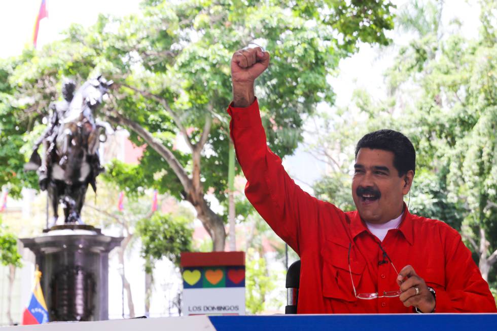 Maduro, durante la emisión de su programa. 