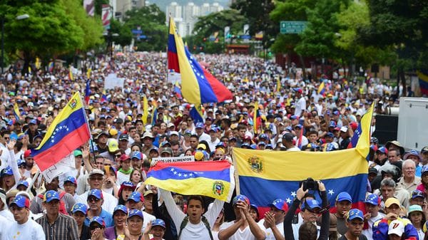 La oposición convocó a una “Toma de Venezuela” (AFP)