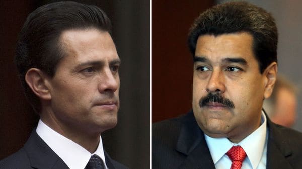 Enrique Peña Nieto y Nicolás Maduro