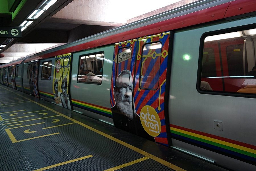 Un tren del sistema Metro de Caracas. AVN /Referencial