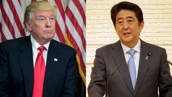 Trump y Shinzo Abe. (Reuters)