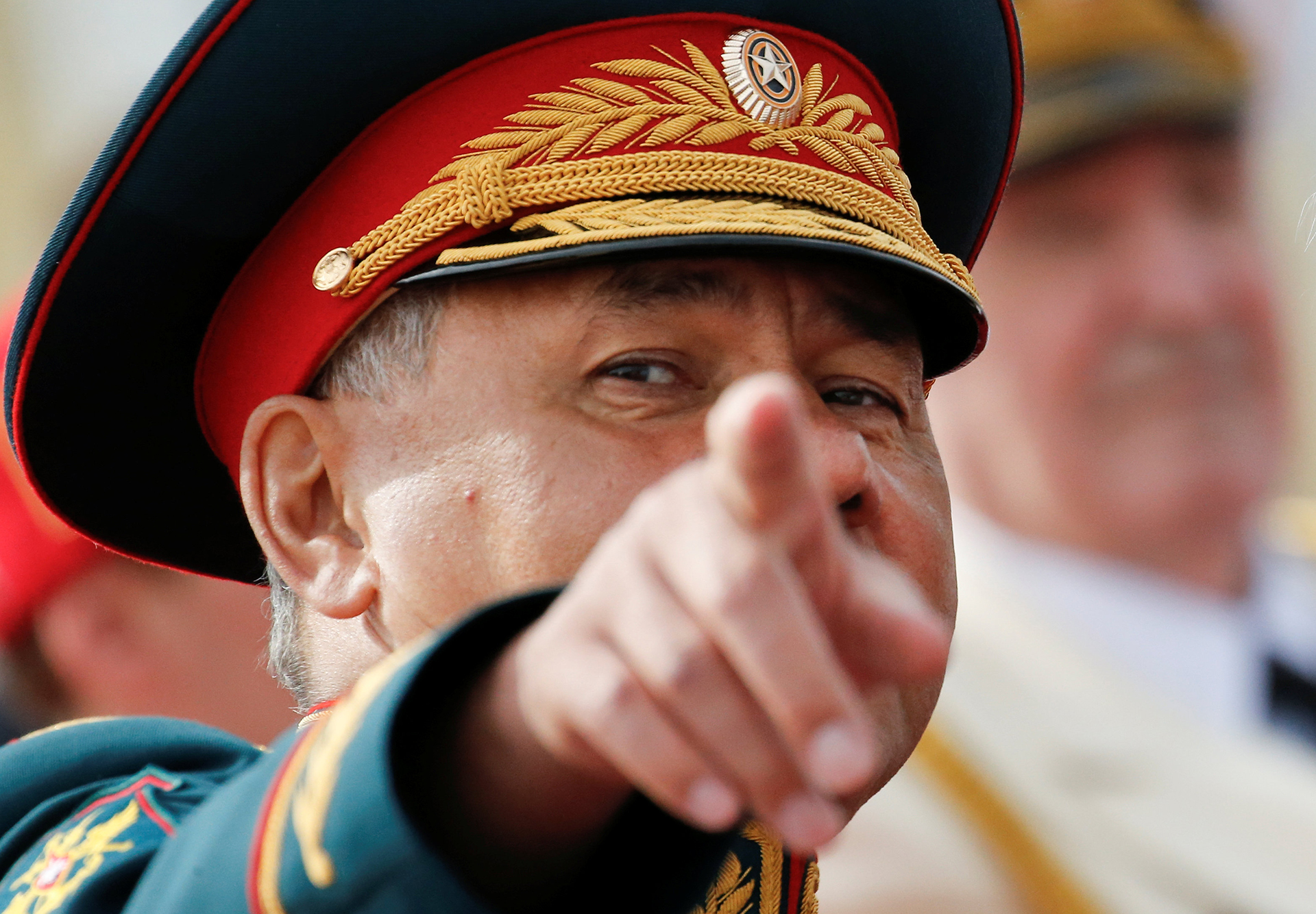 El Ministro de Defensa ruso, Sergei Shoigu, durante el desfile naval (Reuters)