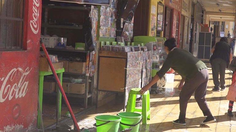 Los trabajos de limpieza. | Alcaldía Quillacollo