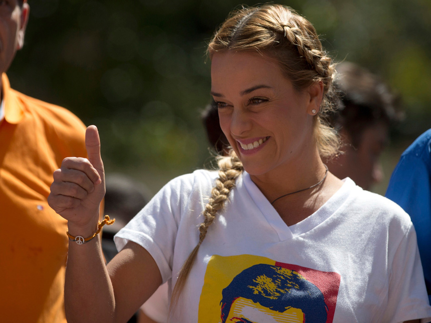 Lilian Tintori, embarazada de su tercer hijo.