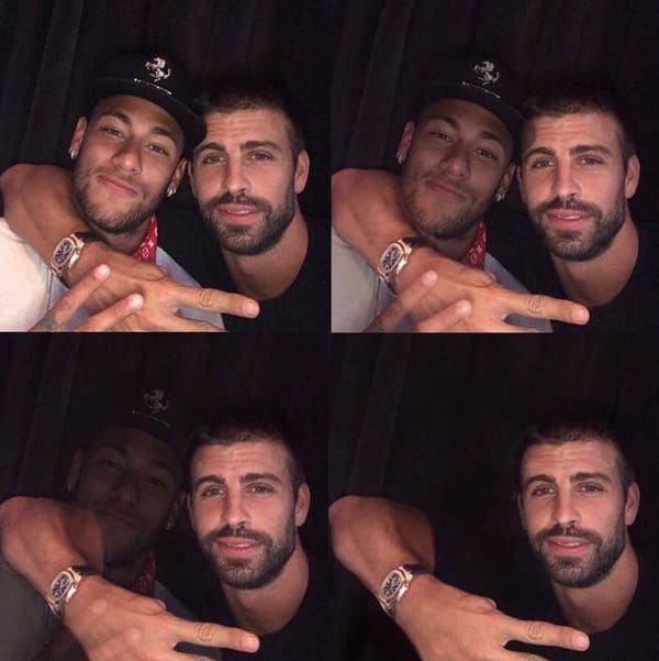 Piqué había publicado un fotografía con Neymar con el lema “se queda”, pero el brasileño finalmente desapareció