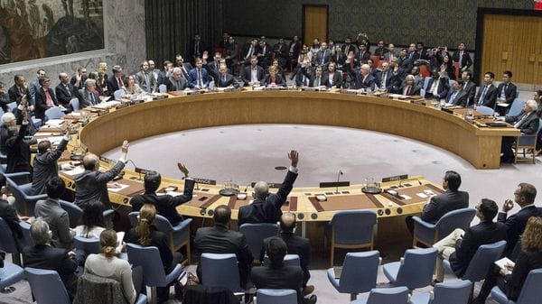 Consejo de Seguridad de la ONU sesionando. (AP)
