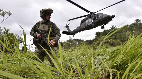 El operativo tuvo lugar en los departamentos de Córdoba, Antioquia y Chocó (AFP)