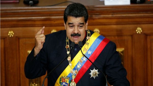 El presidente venezolano Nicolás Maduro en su discurso durante la sesión de la Asamblea Constituyente (Reuters)