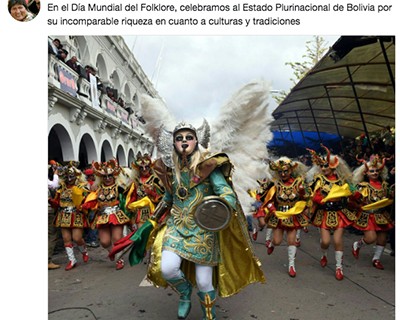 Morales-destaca--incomparable-riqueza--cultural-de-Bolivia-en-el-Dia-Mundial-del-Folklore