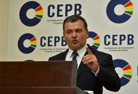 El presidente de la CEPB, Ronald Nostas. Foto: La Razón