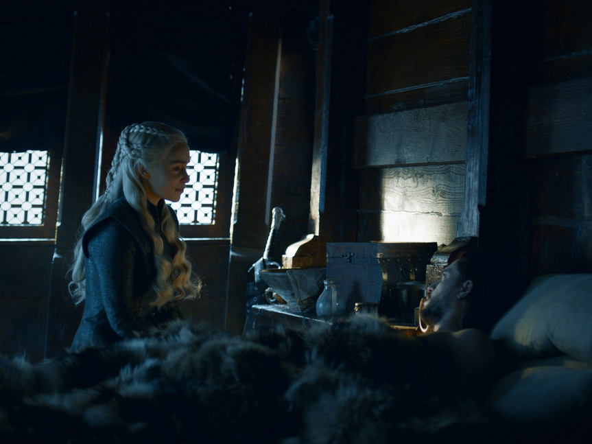 Daenerys y Jon en un fotograma de 