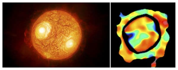 Los astrónomos detectaron gas turbulento y de baja densidad mucho más alejado de la estrella de lo que esperaban encontrar según las teorías vigentes (EFE)