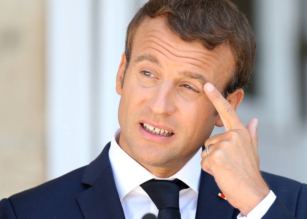 El presidente francés, Emmanuel Macron, en Bulgaria el 25 de agosto