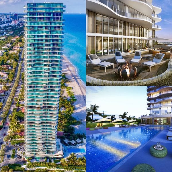 La torre Regalia de Sunny Isles, al norte de Miami Beach, se distingue por su diseño firmado por Charles Allem